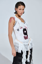 PLAY WITH MY HEART RUFFLE JERSEY