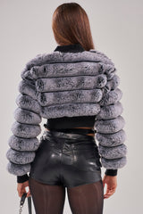 WILD HEART FAUX FUR CARDIGAN