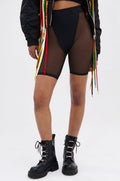 BARELY THERE MESH BIKER SHORT