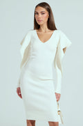 OFF TO BRUNCH KNIT MIDI DRESS