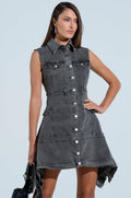 MICHELLE DENIM MINI DRESS