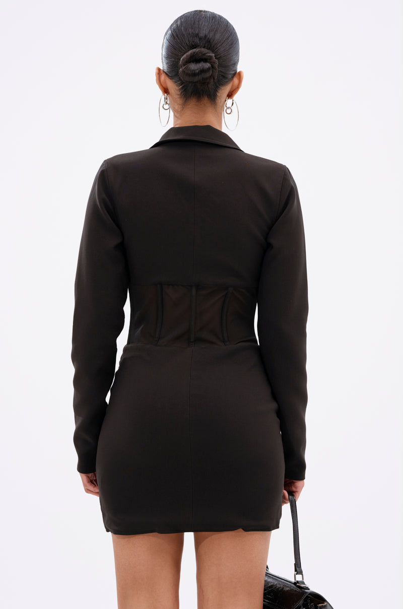 A LITTLE BIT OF BUSINESS BLAZER DRESS