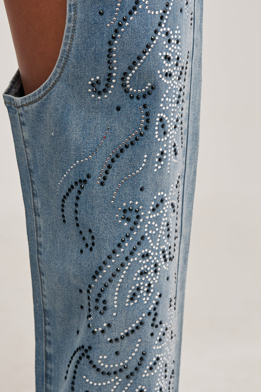 COWGIRL NIGHTS RHINESTONE DENIM CHAPS