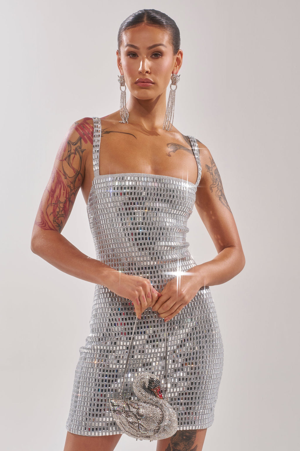 BAILEY RHINESTONE MINI DRESS