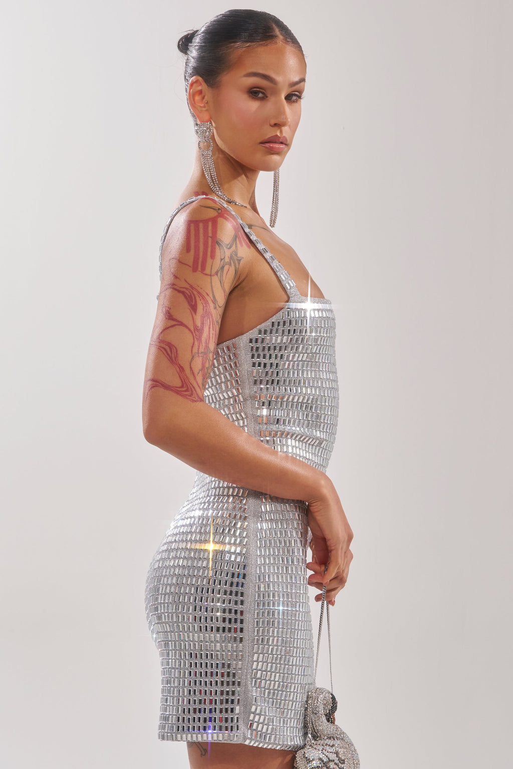 BAILEY RHINESTONE MINI DRESS