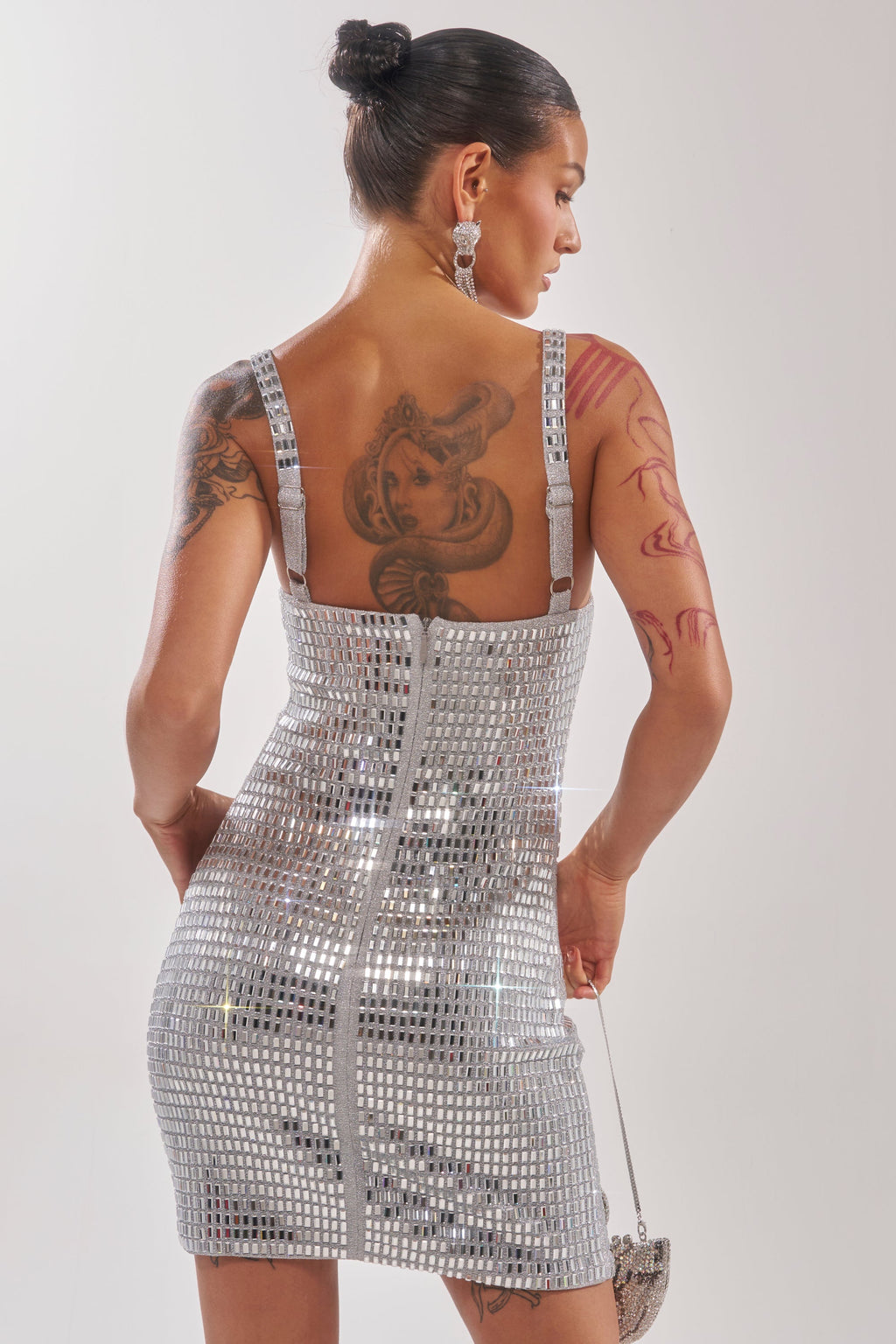 BAILEY RHINESTONE MINI DRESS