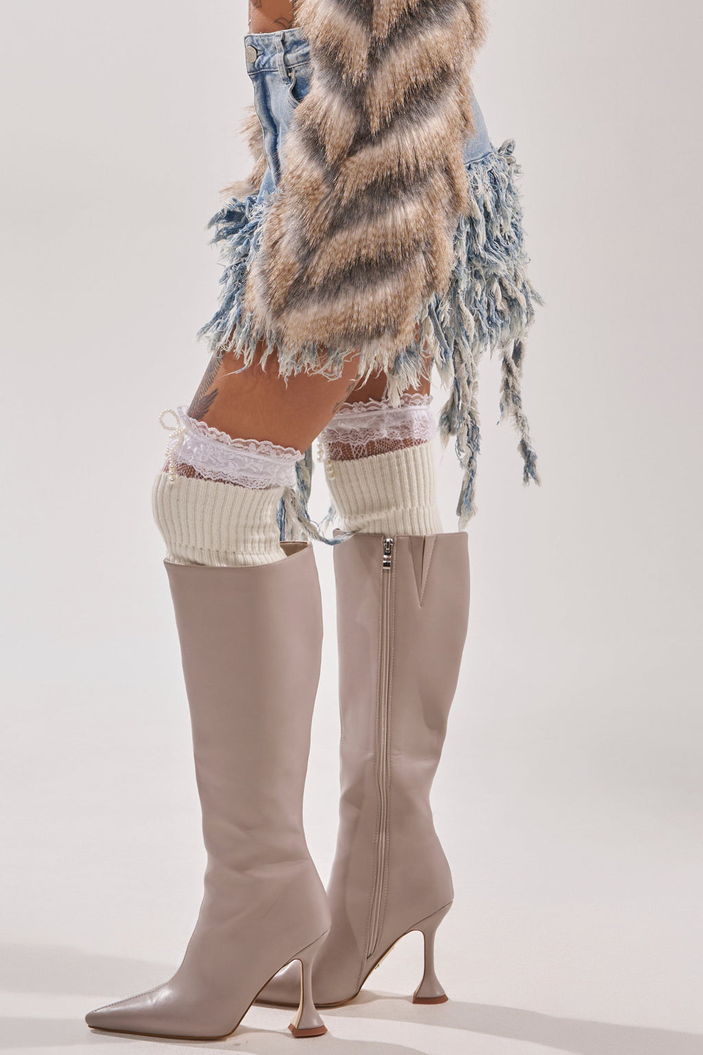 OPEN UP YOUR LOVE DENIM SKIRT