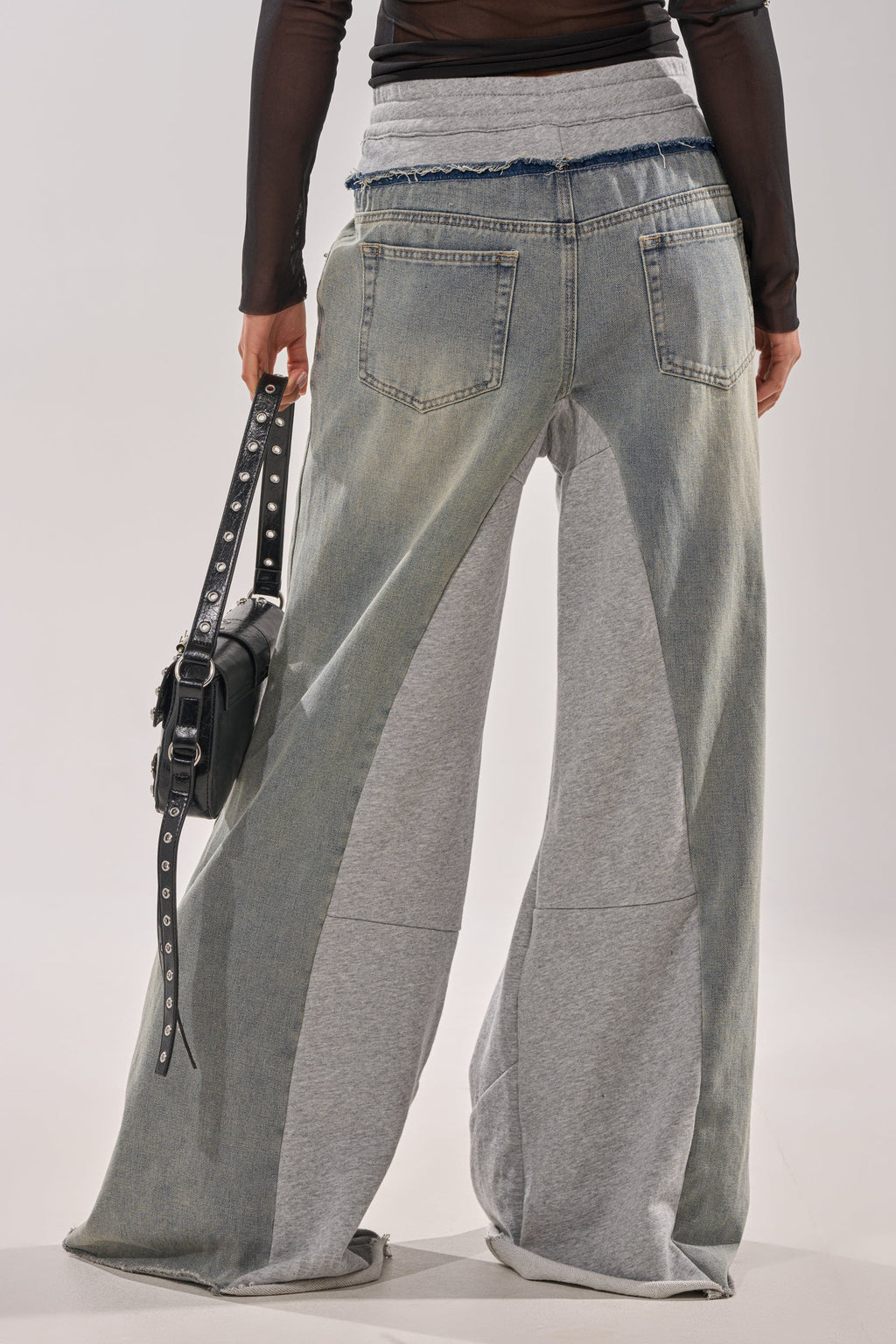 COMFY WIDE LEG DENIM JOGGER