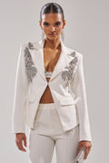SPEND IT ALL ON ME EMBELLISHED BLAZER