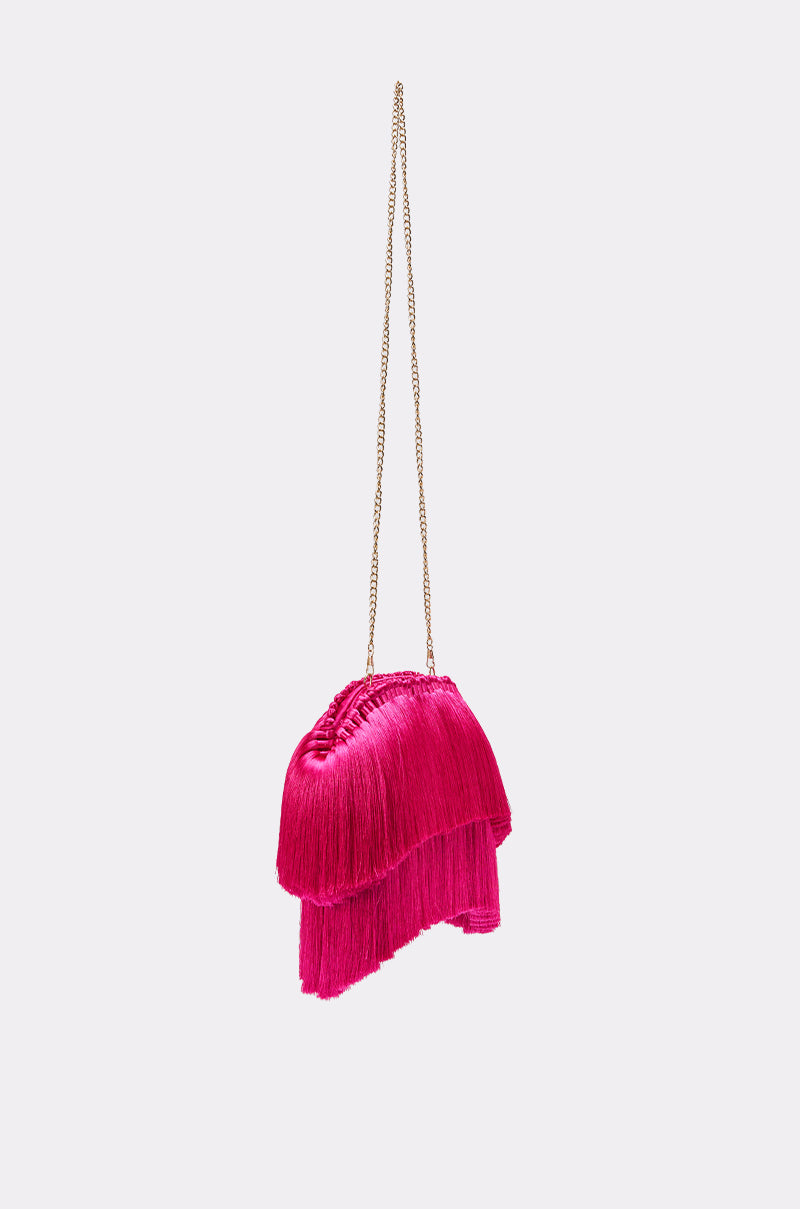 RAZZLE DAZZLE TASSEL CLUTCH