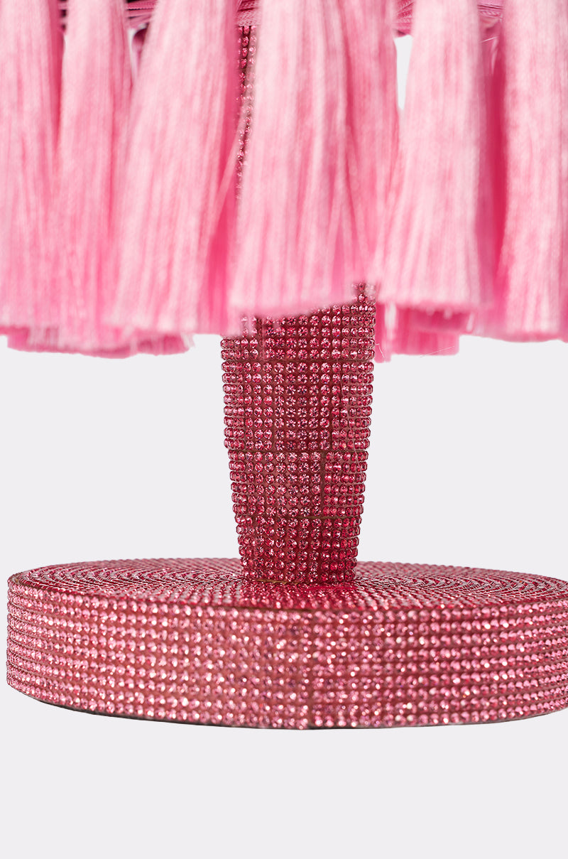 KEEP THE LIGHTS OFF TASSEL PURSE