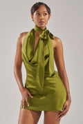GIGI MINI DRESS IN GREEN