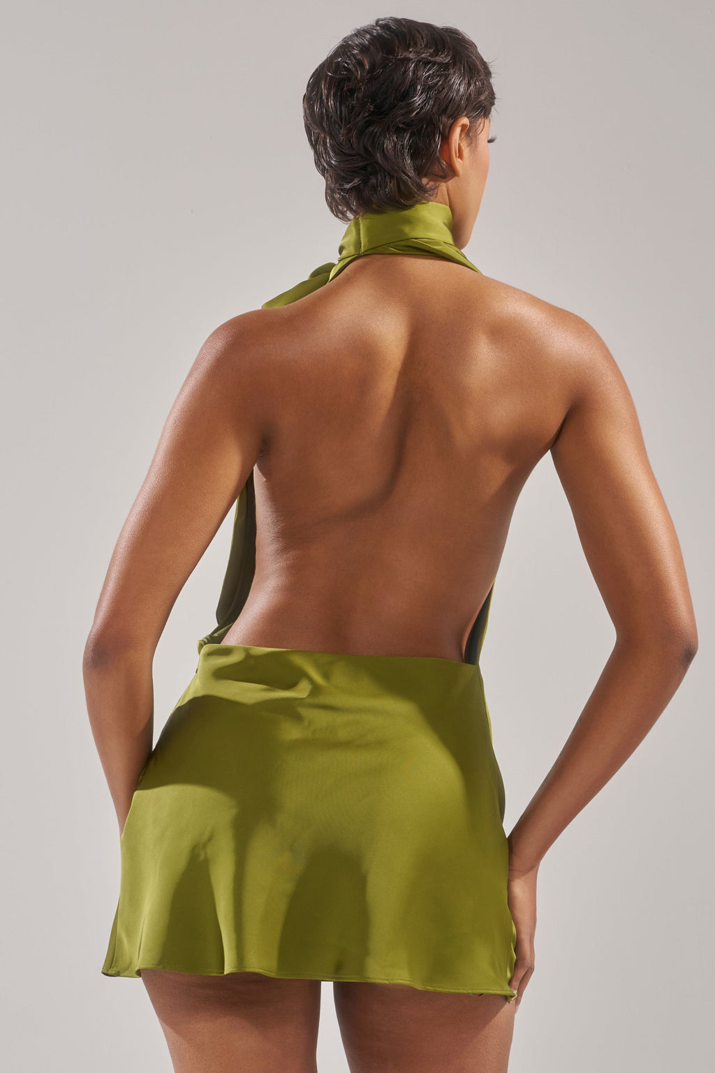 GIGI MINI DRESS IN GREEN