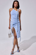 COOLER THAN YOU DENIM MIDI DRESS