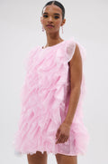 LOVER GIRL RUFFLE MINI DRESS