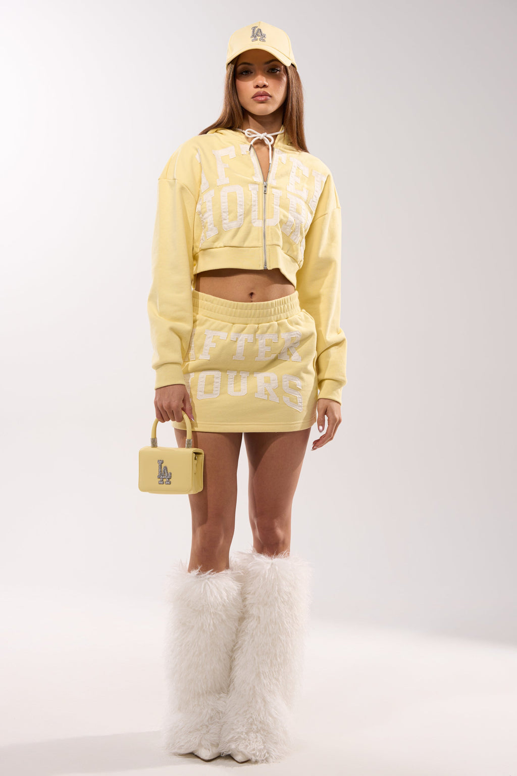 AFTER HOURS MINI SKIRT IN YELLOW