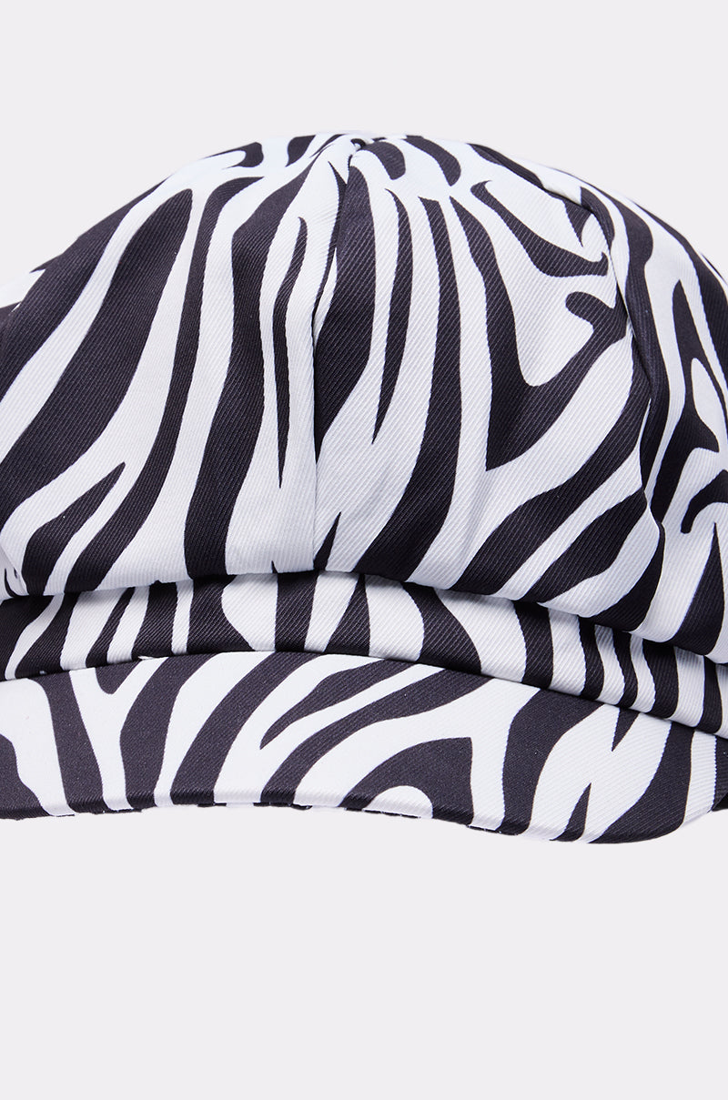 ZEBRA LUXE BRIM HAT