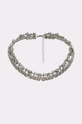 BLING RING NECKLACE IN SILVER