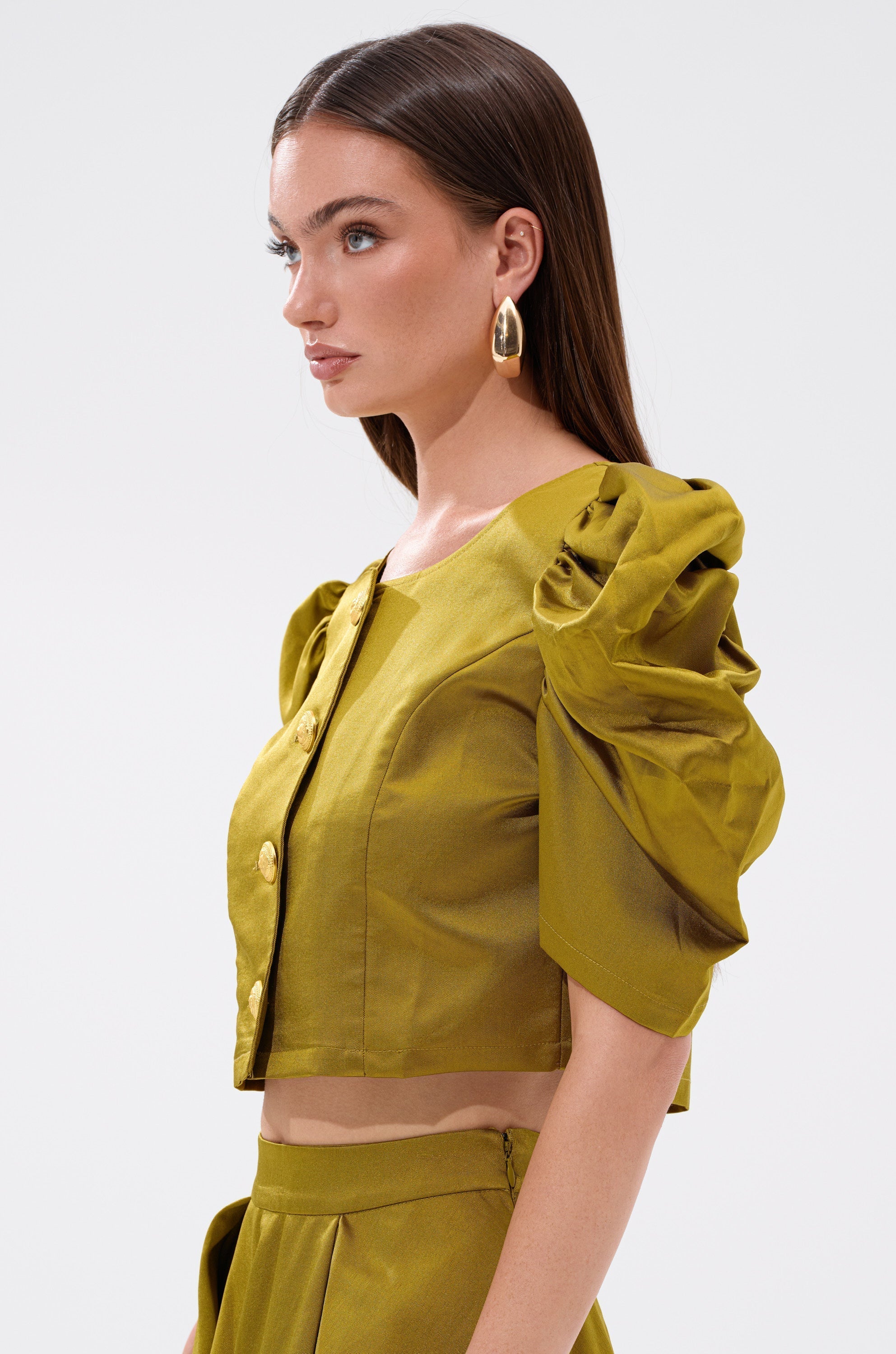 CHIC LADY BUTTON DOWN BLOUSE