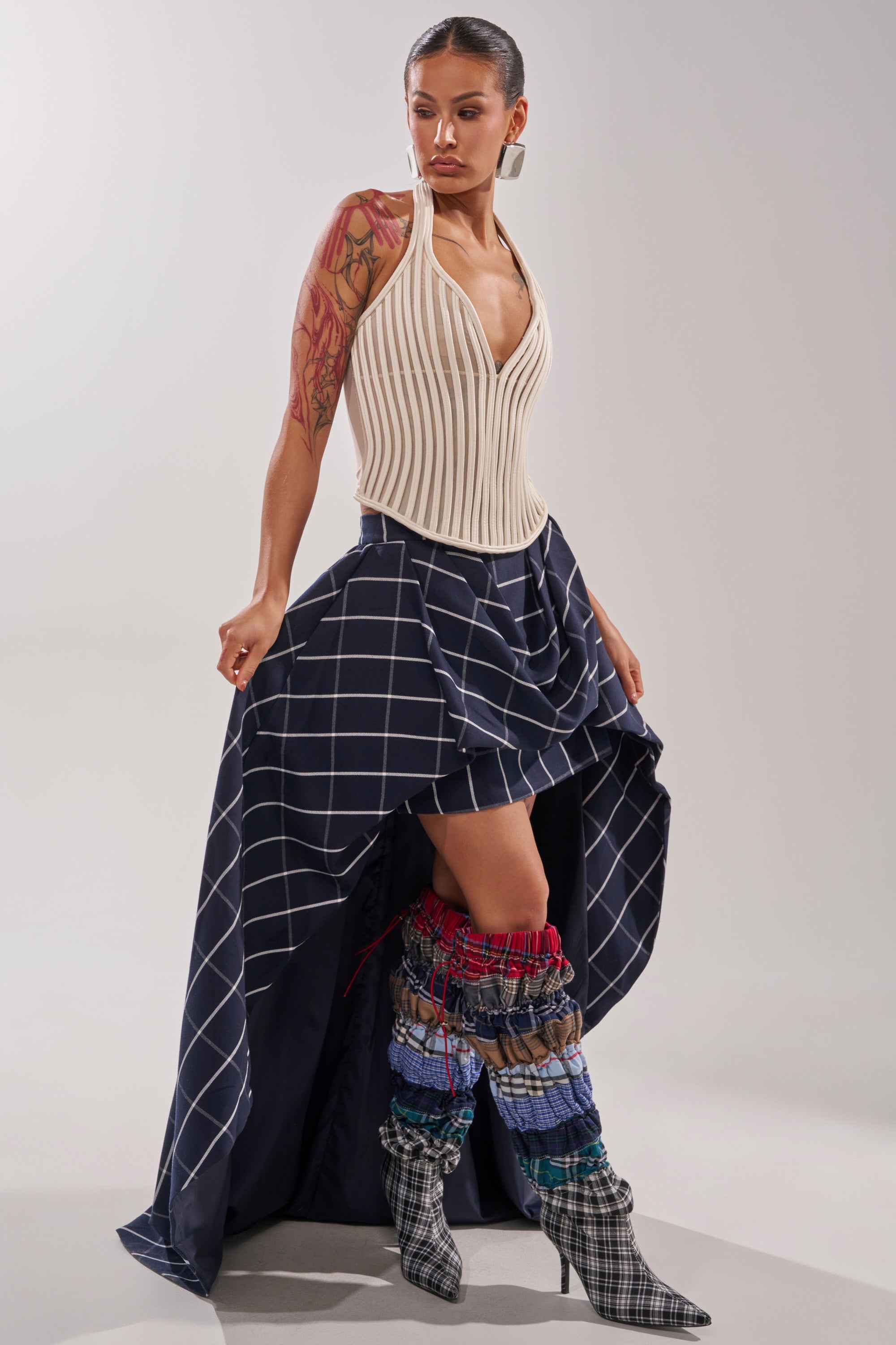 MAKE A STATEMENT HIGH LOW SKIRT