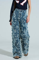 TURN AROUND DISTRESSED DENIM PANT