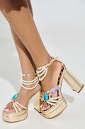 AZALEA WANG ARLETH GOLD SANDAL