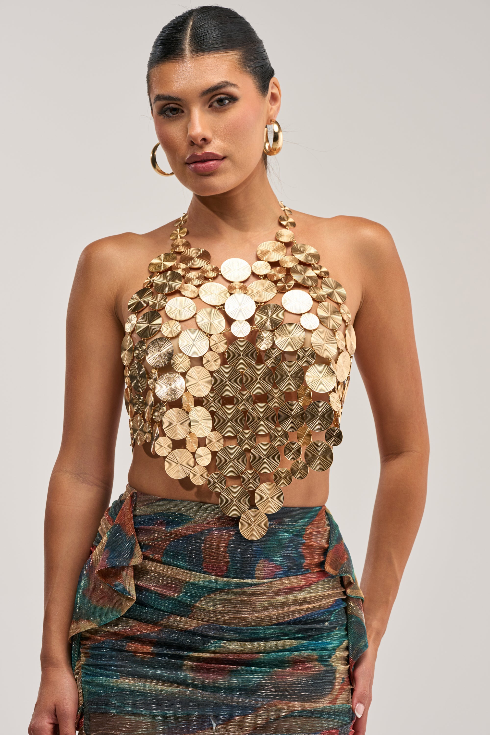 GOING IN CIRCLES METAL CHAIN TOP