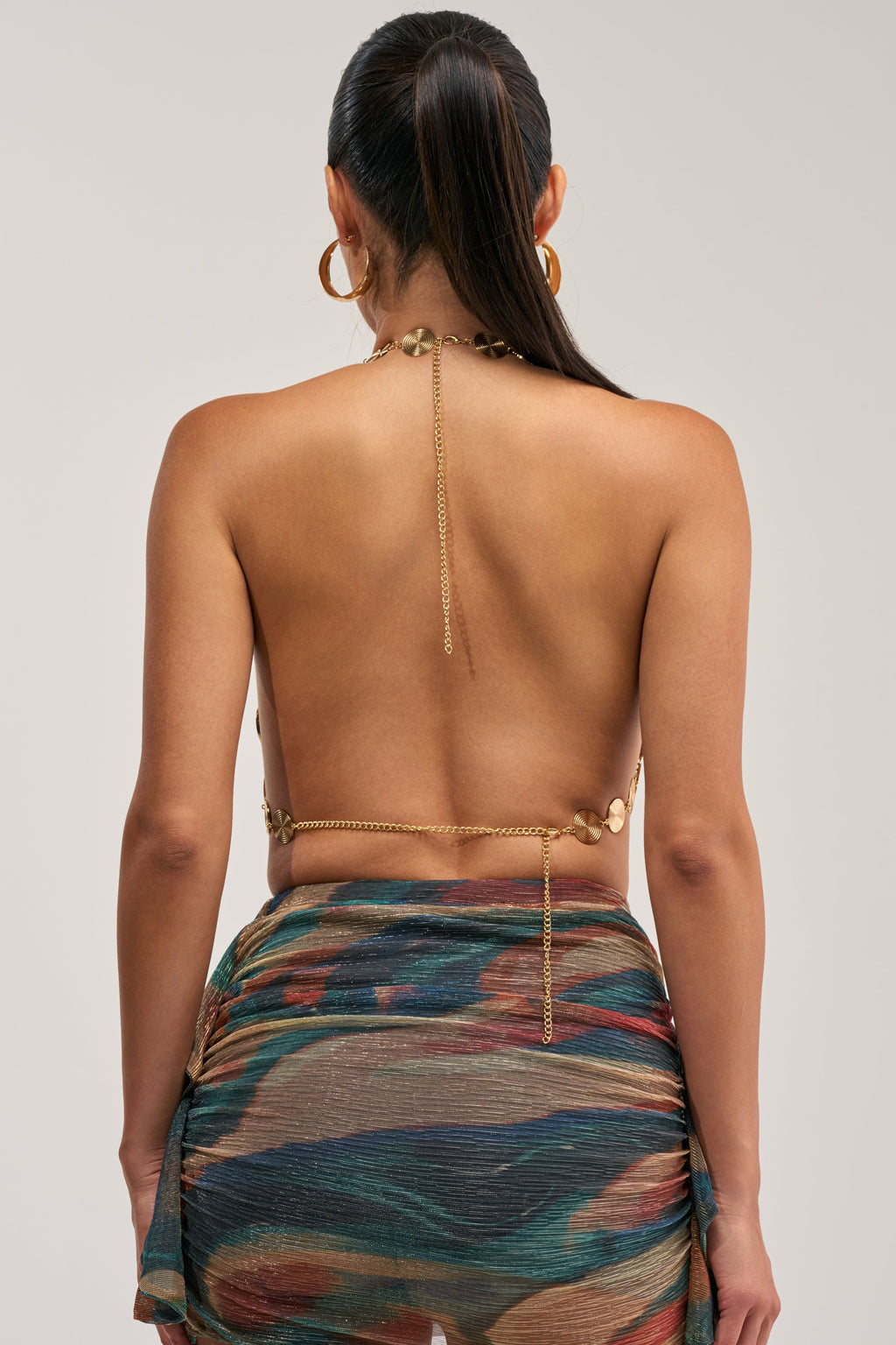GOING IN CIRCLES METAL CHAIN TOP