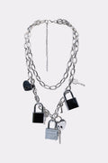 HEART ON LOCK CHAIN NECKLACE