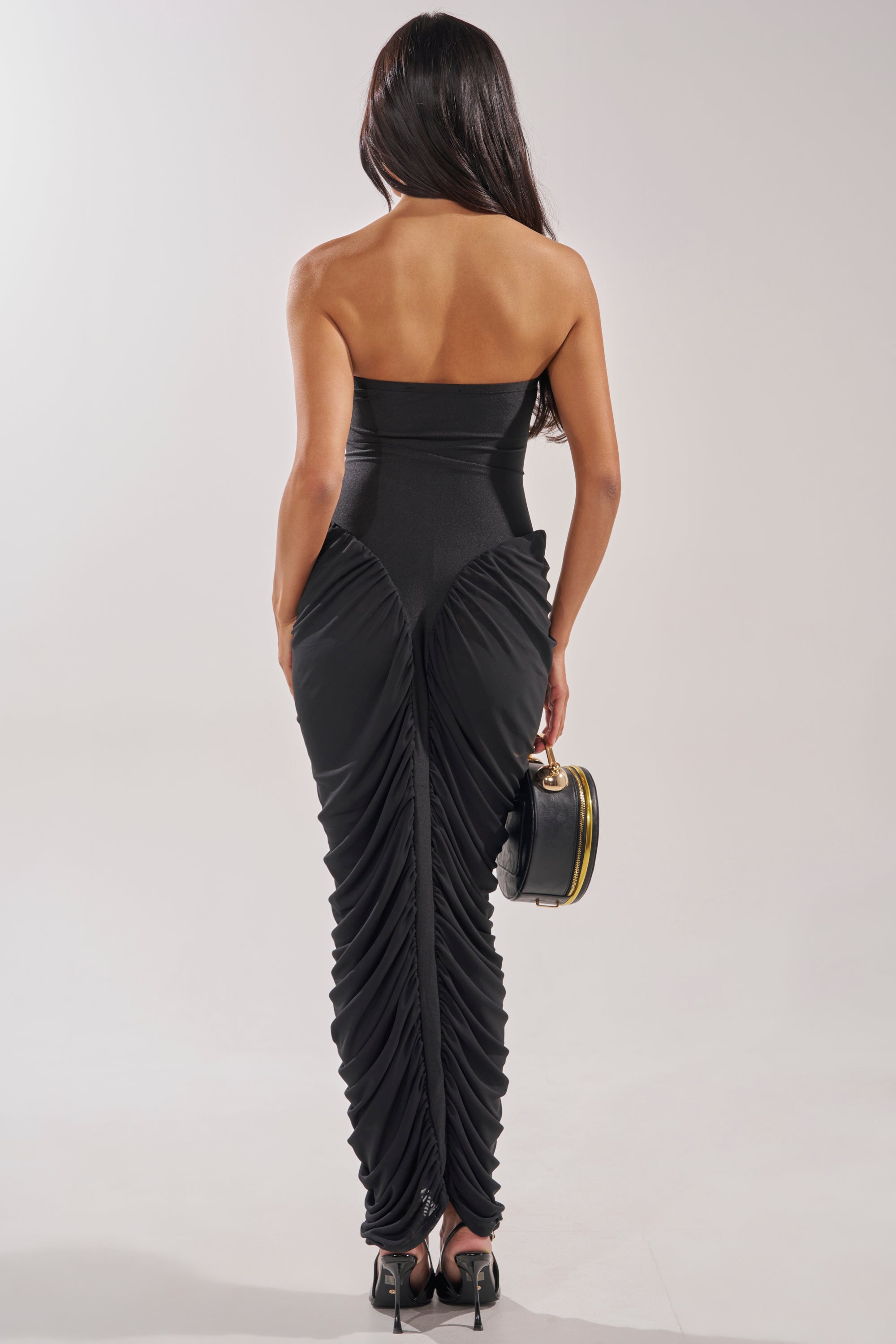 SEASON OF SLAY STRAPLESS MAXI DRESS