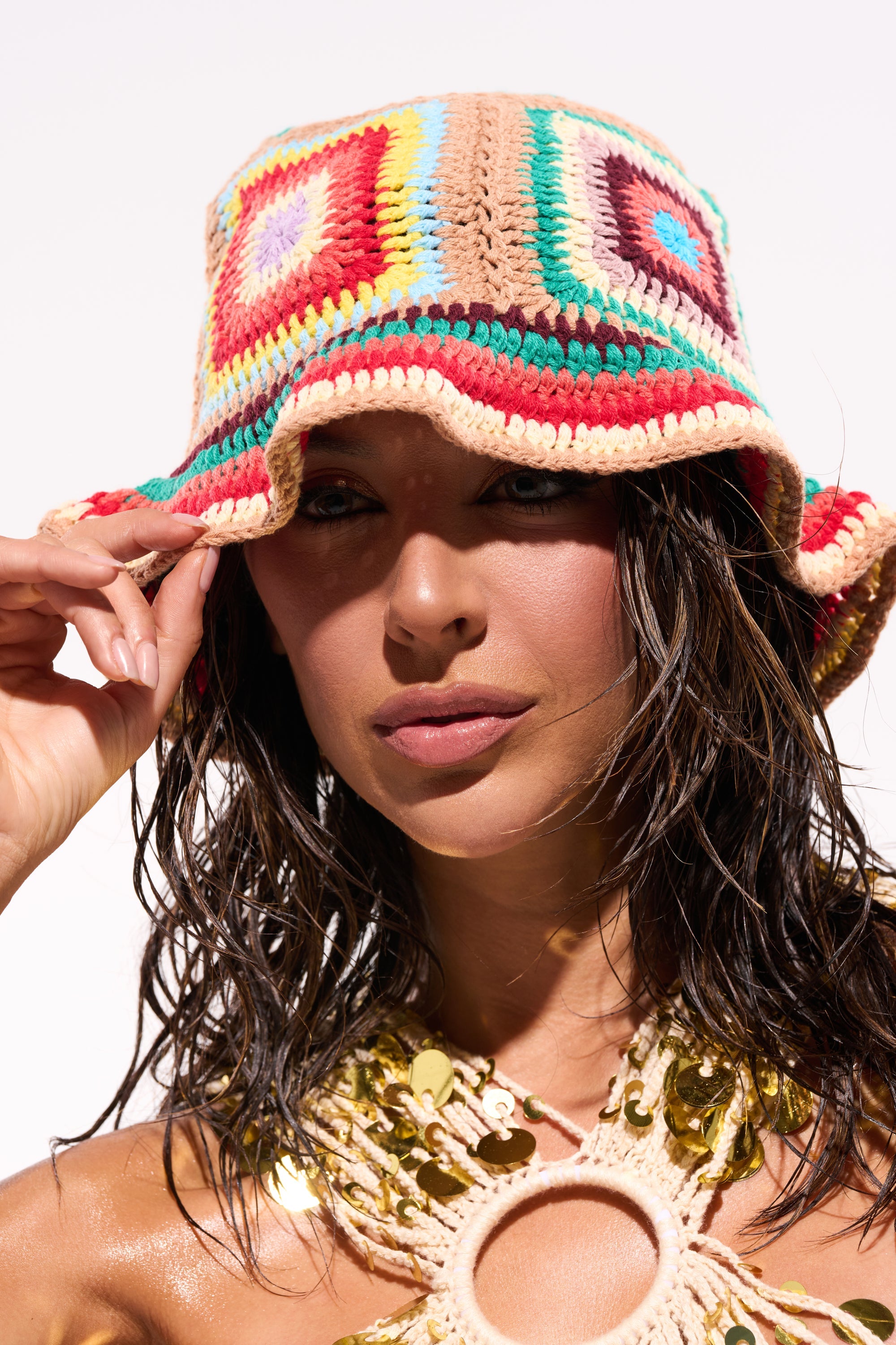 NEUTRAL VIBES CROCHET BUCKET HAT