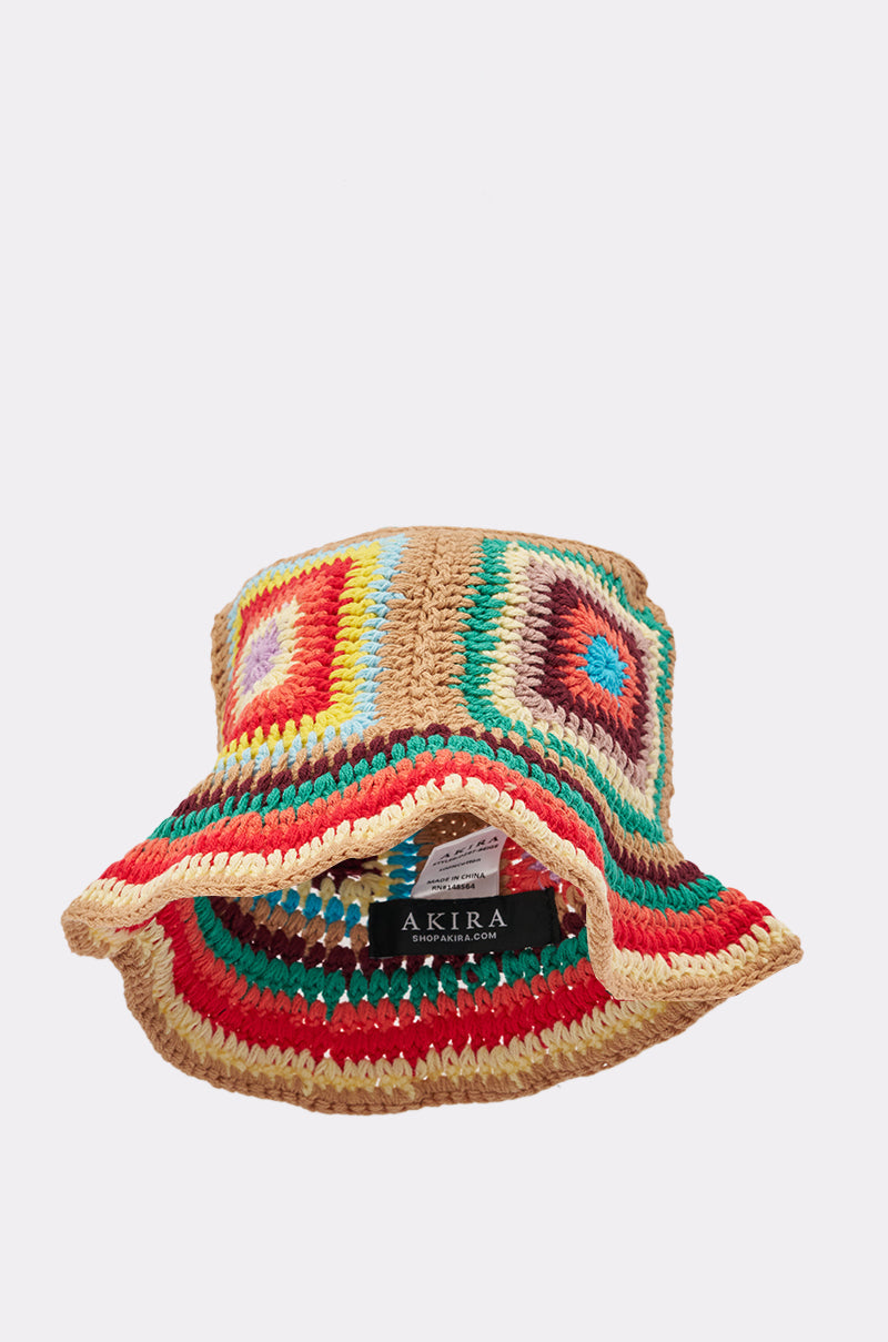 NEUTRAL VIBES CROCHET BUCKET HAT