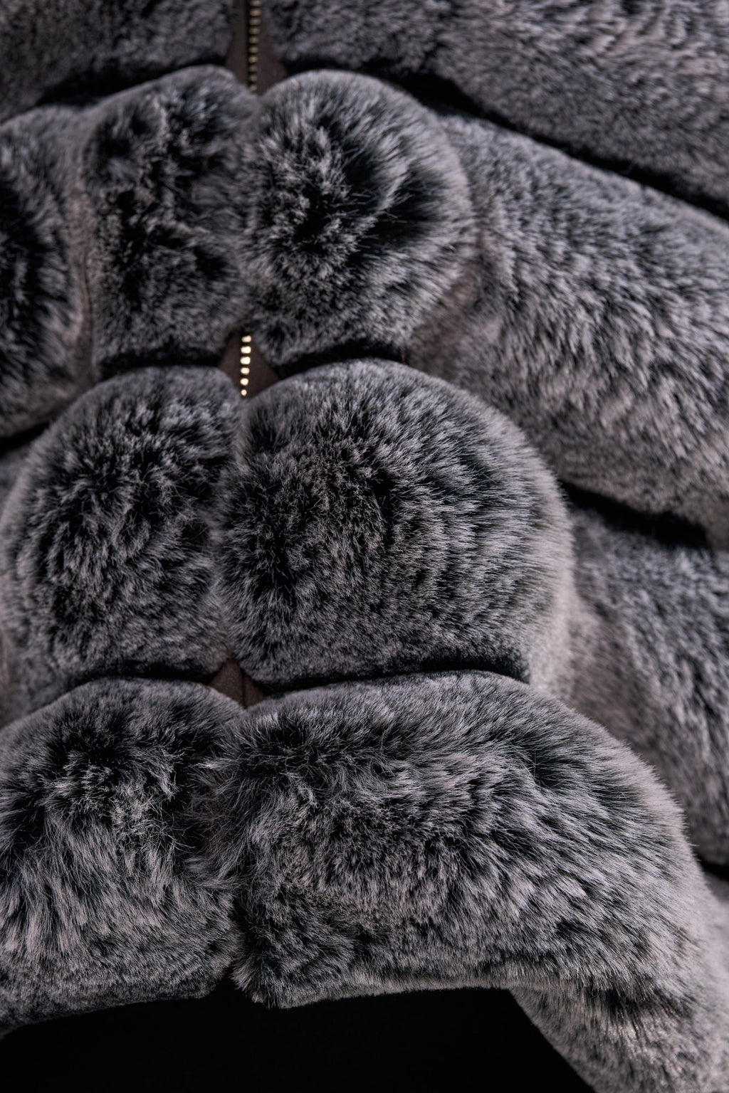 POPCORN FAUX FUR IN GREY