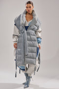 PILOT JONES LONG LINE PUFFER VEST IN DENIM