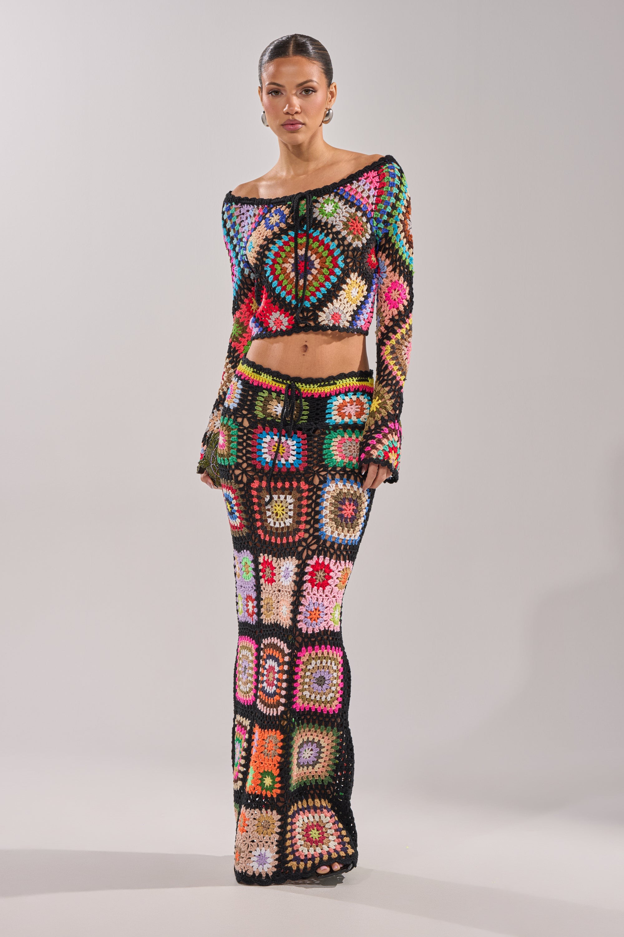 SHINE ON YOU CROCHET MAXI SKIRT
