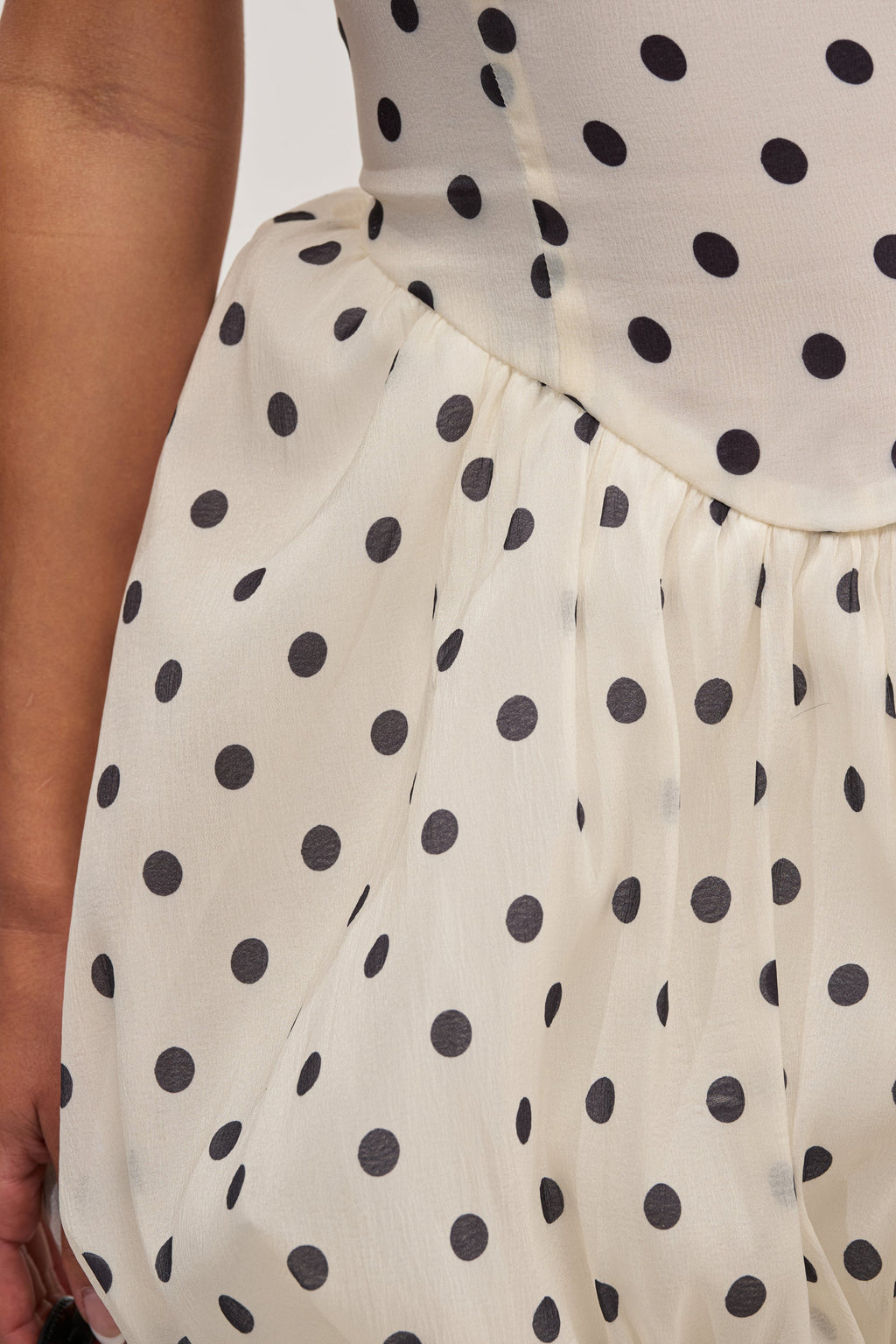 FELT CUTE POLKA DOT MINI DRESS