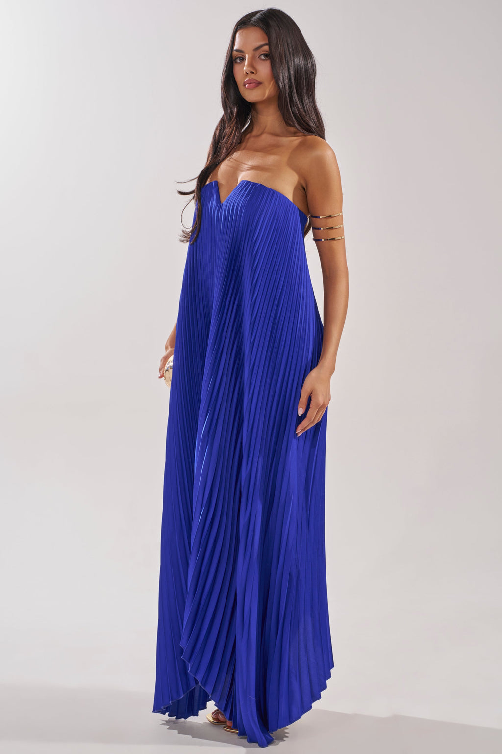 EMERALD DREAM SLEEVELESS MAXI DRESS IN BLUE