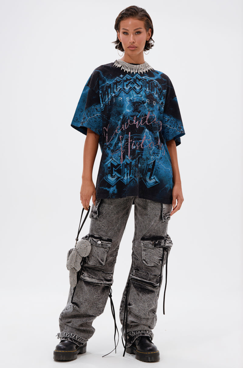 ANCESTRAL FURY OVERSIZED GRAPHIC TEE