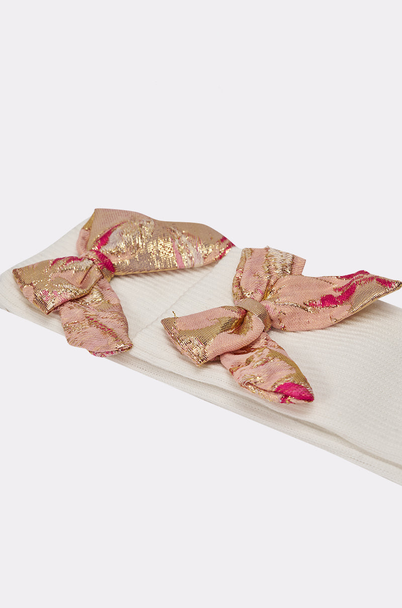 DOLLED UP BOW SOCKS