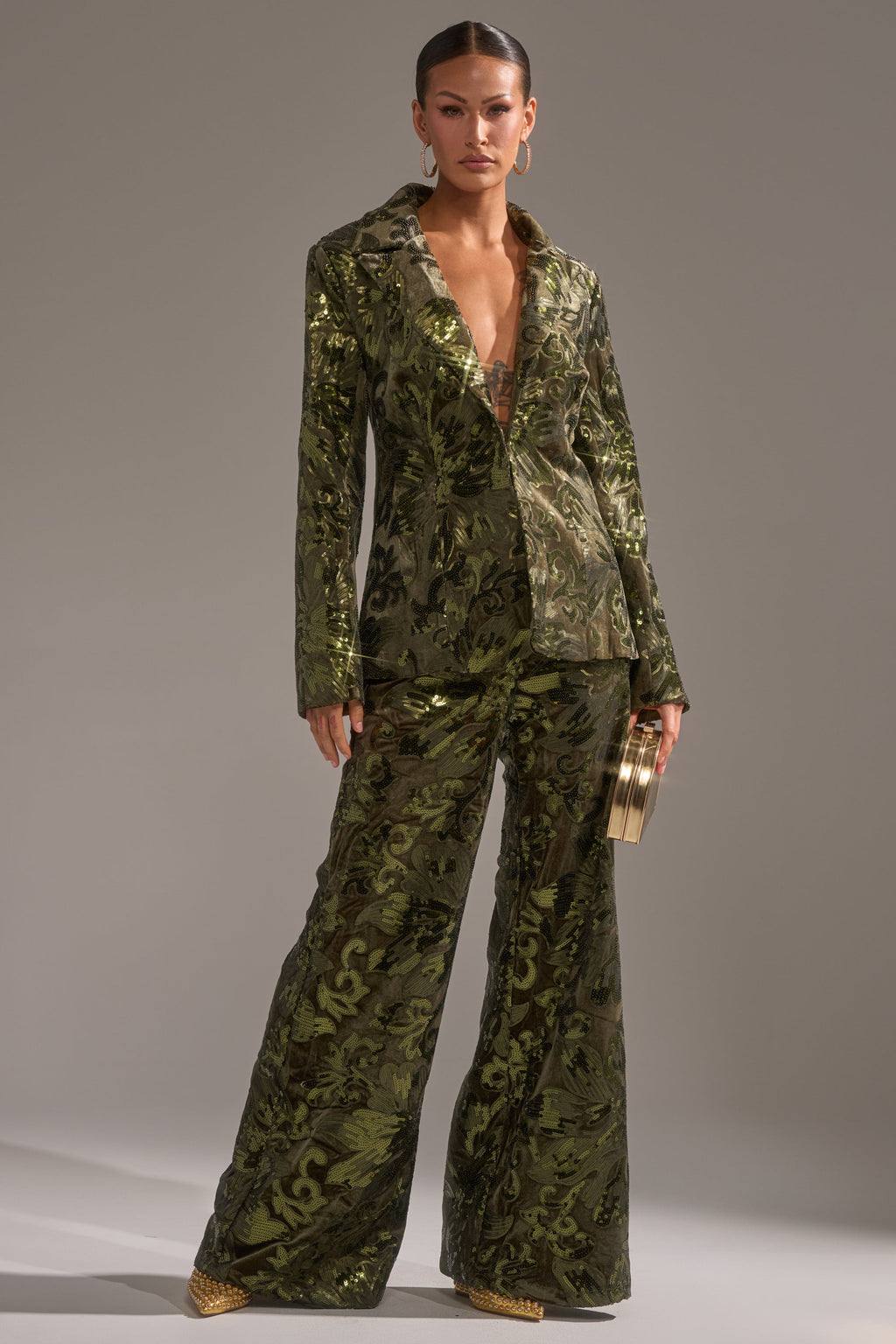 AURORA SEQUIN VELVET BLAZER