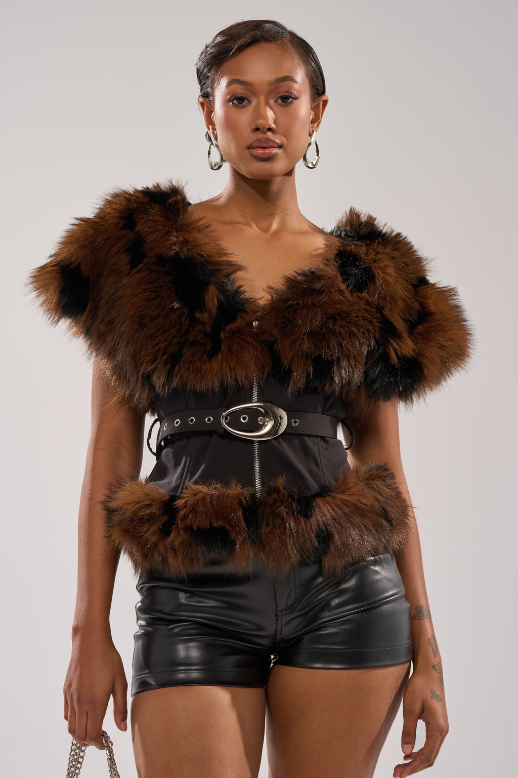 FEELING WARM FUR BLOUSE