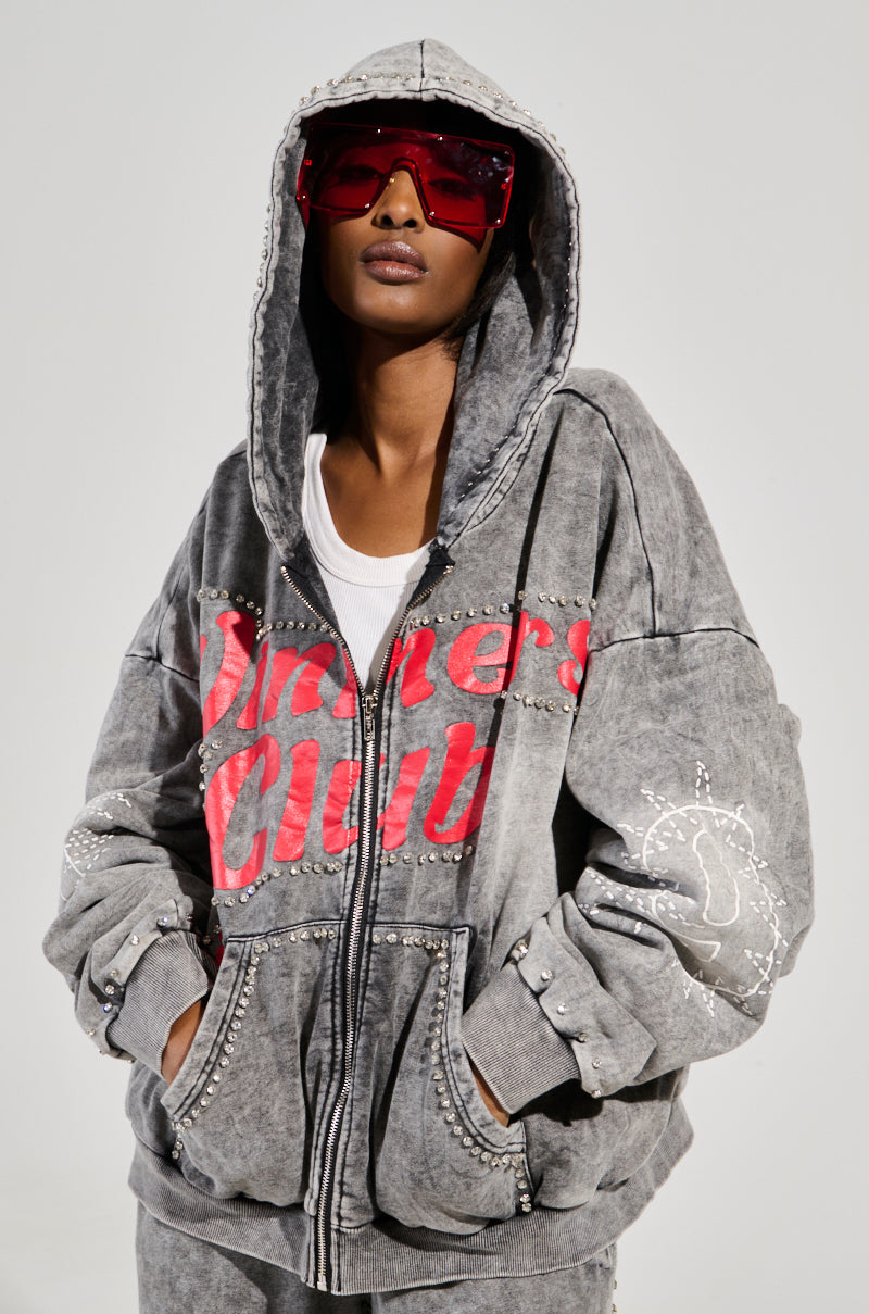 WINNERS CLUB ZIP UP SWEATSHIRT