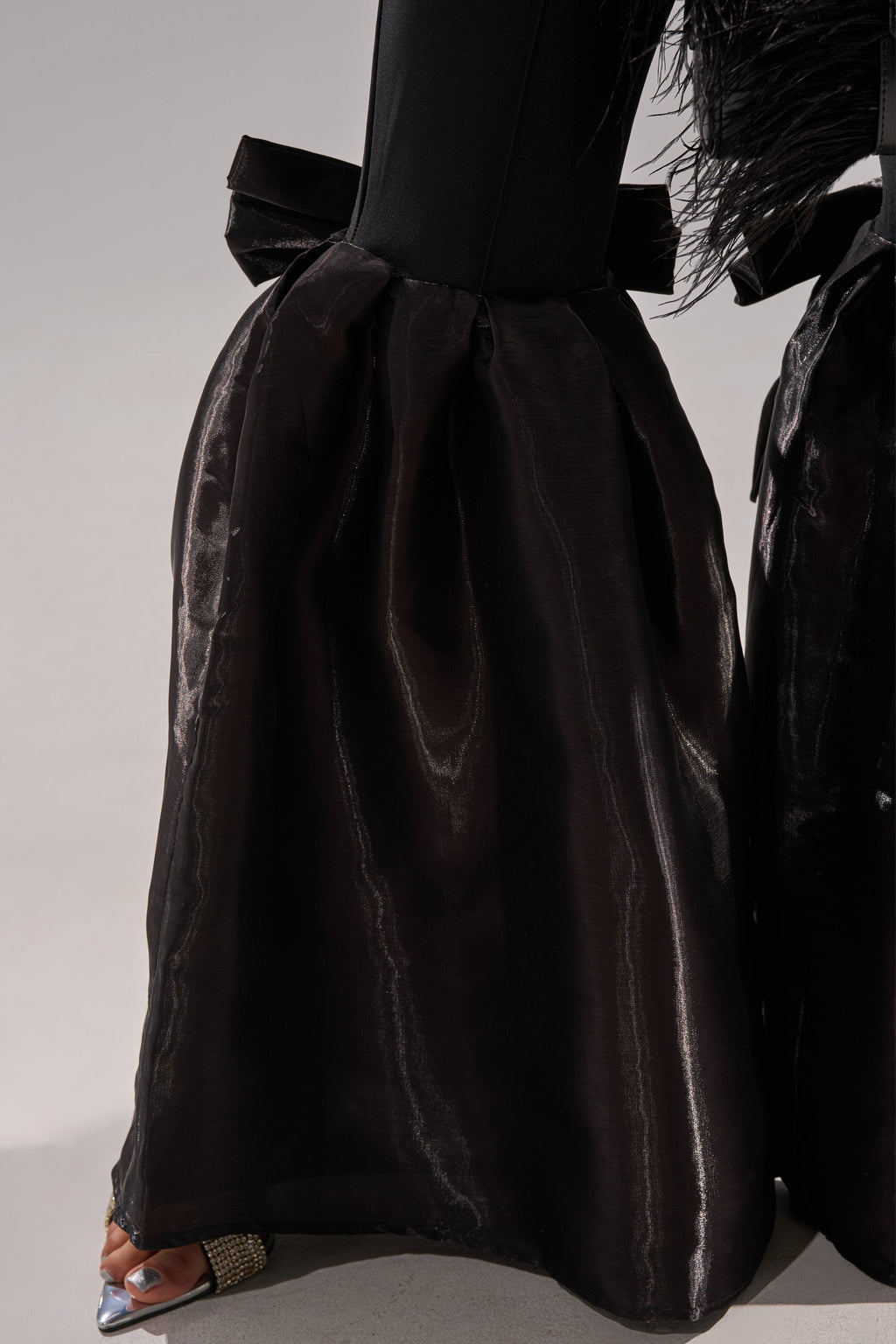 LILY TROUSER WITH BOW IN BLACK