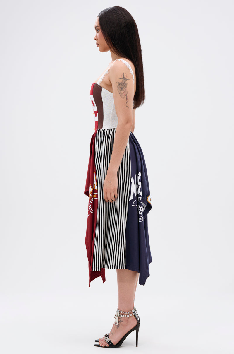 LIGHTS OUT PATCHED UP JERSEY CORSET