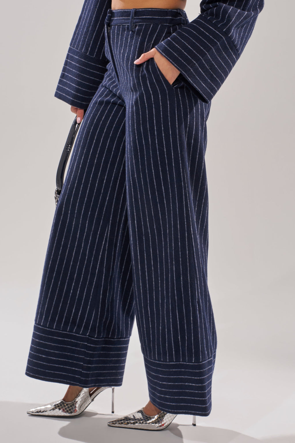 STRICTLY BUSINESS PINSTRIPE TROUSER
