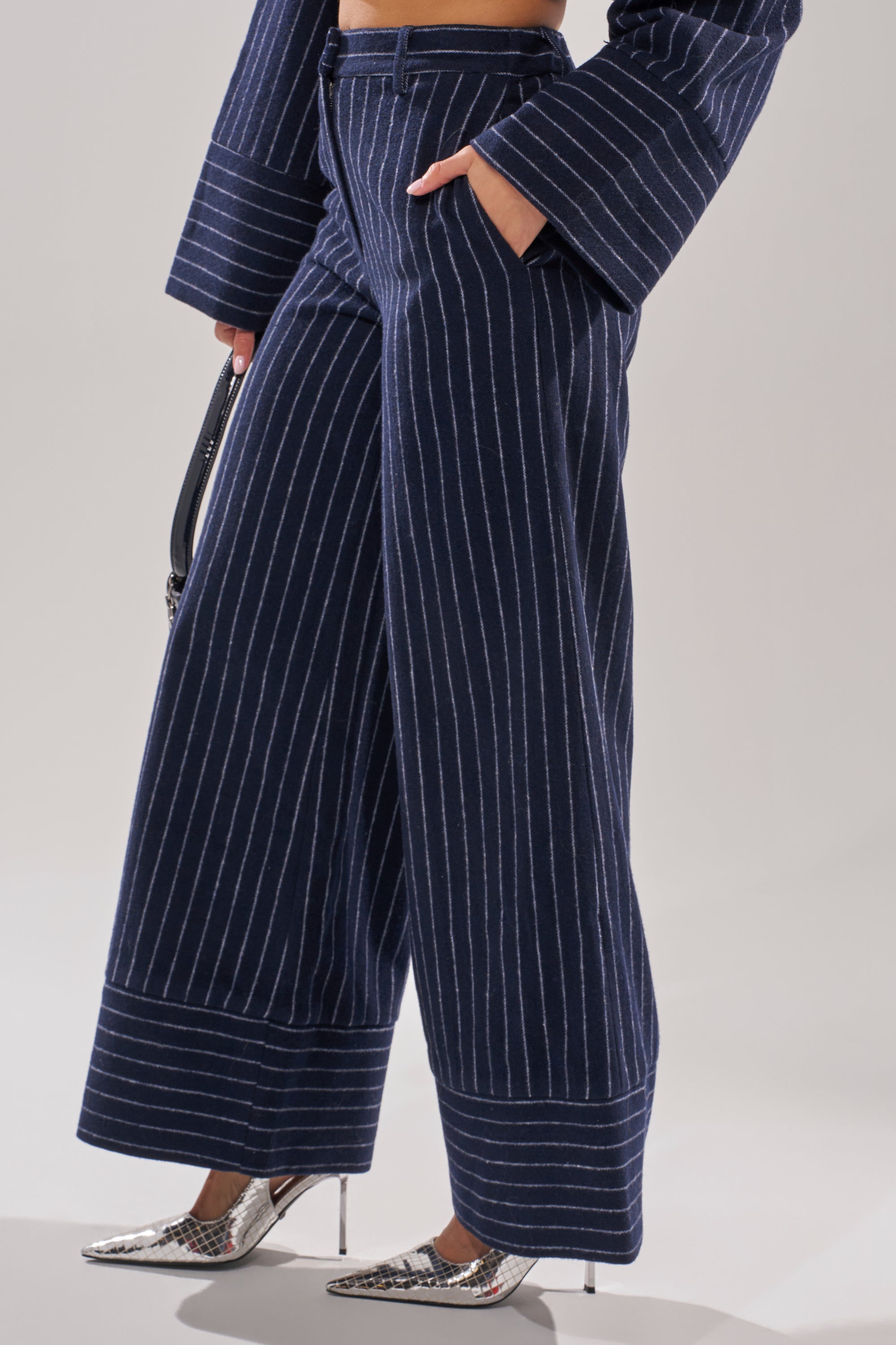 STRICTLY BUSINESS PINSTRIPE TROUSER