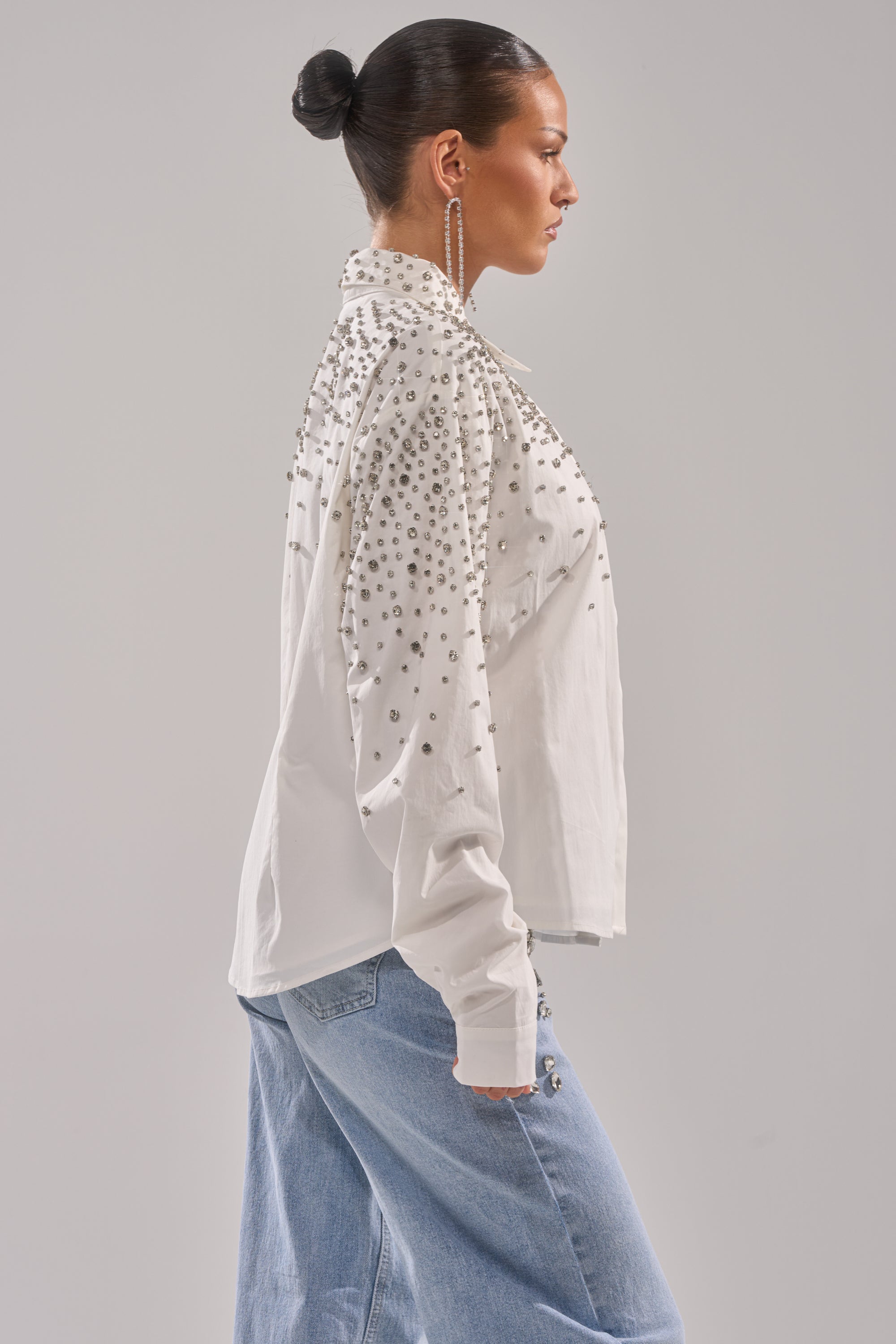 DIAMONDS FOREVER BUTTON DOWN