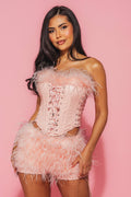 STAR OF THE NIGHT CORSET WITH FUR