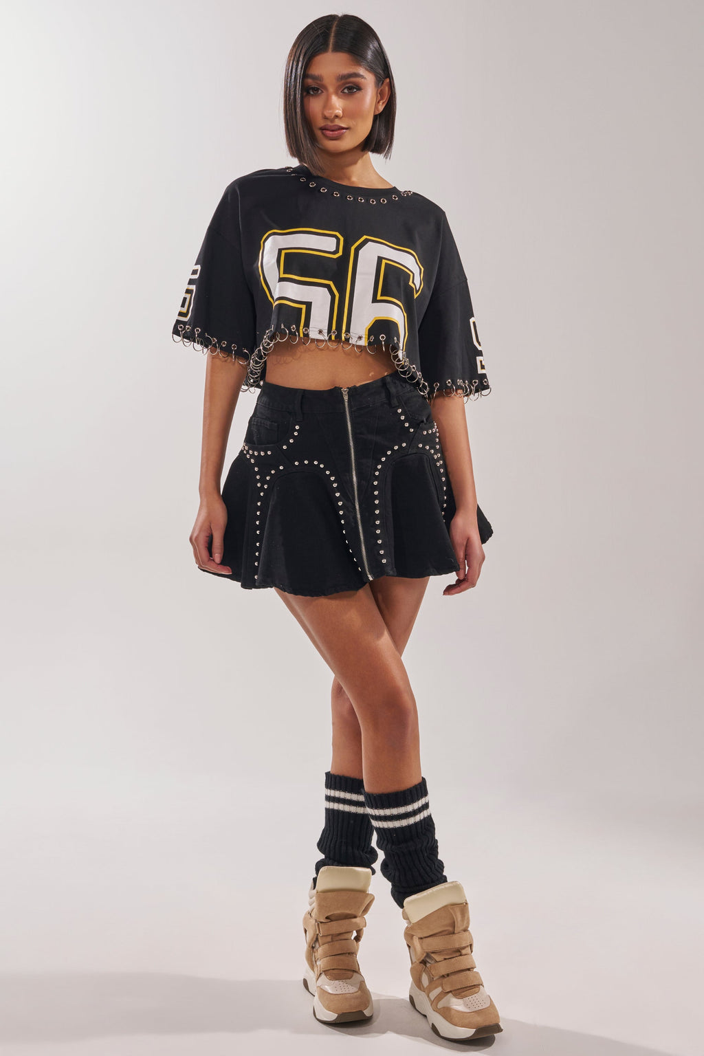 LUCKY ONE DENIM MINI SKIRT