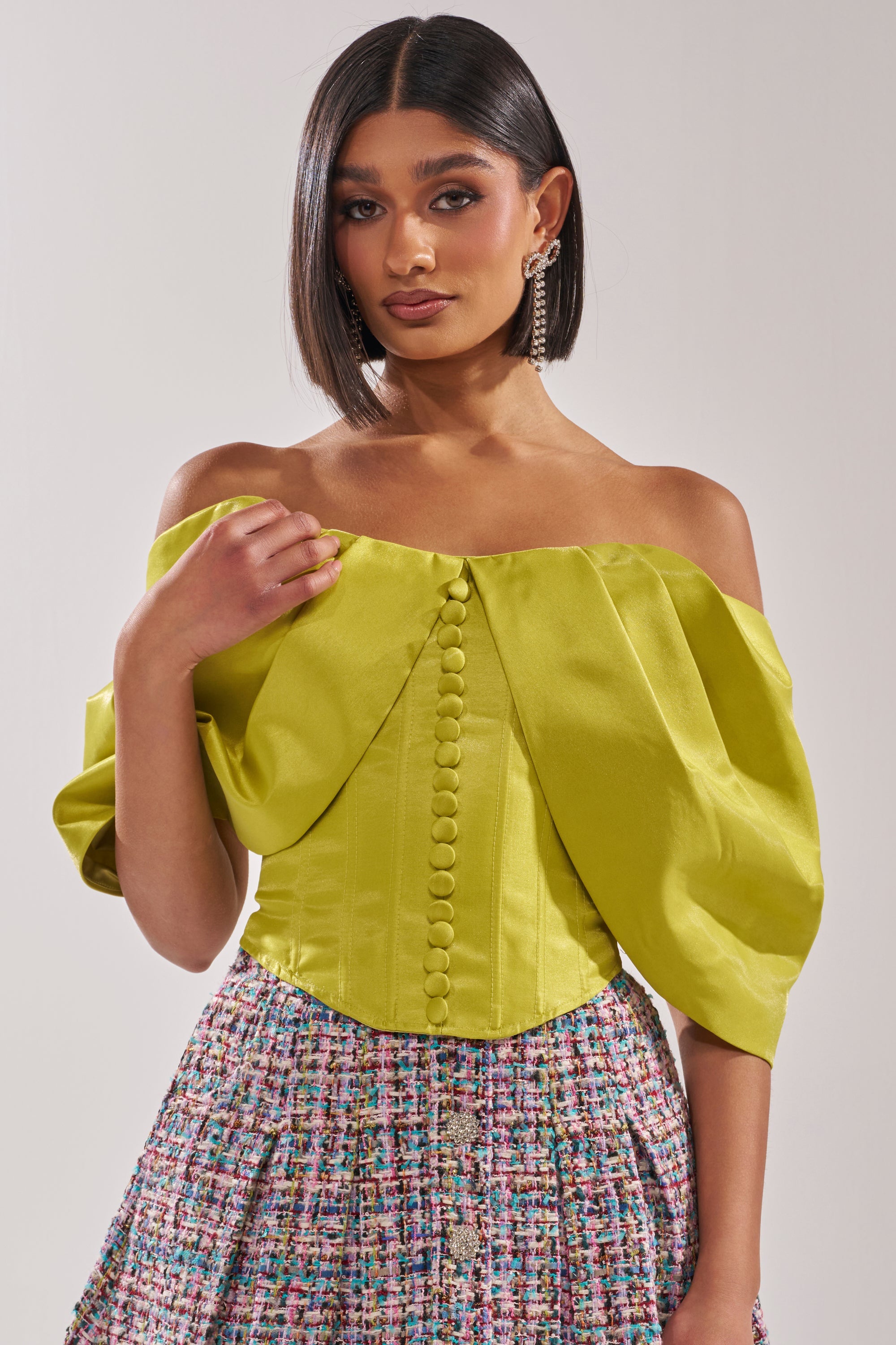 ELECTRIC CORSET IN GREEN